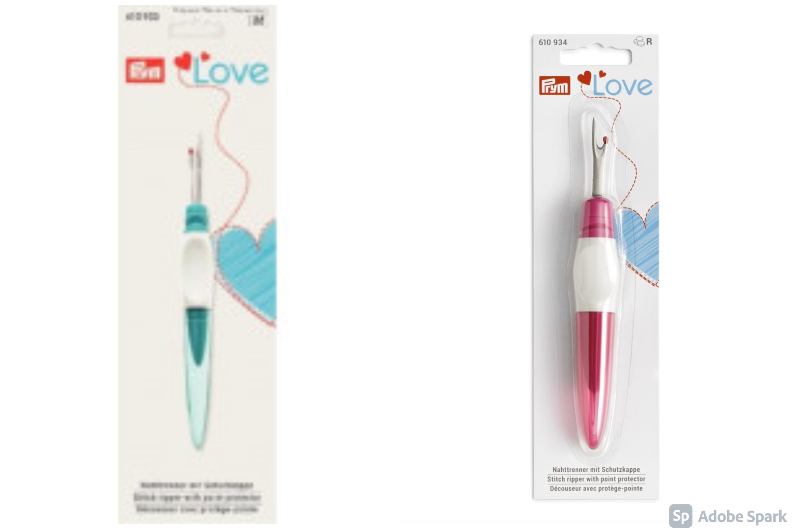 Prym Love ergonomic seam ripper stitch unpicker. sewing essential tool –  Crafty Girl Maria