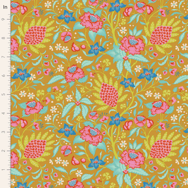 Tilda Bloomsville Fabric stack, Quilting Fabric.  Fabric: 25 x 25cm, 40 Pieces