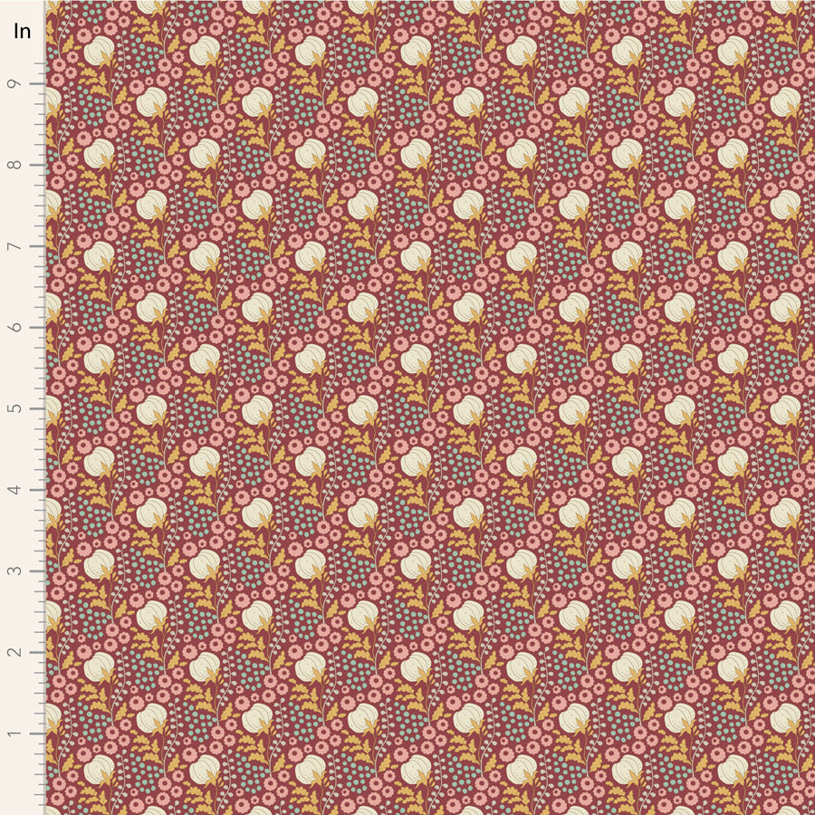 Tilda Sanctuary Charm pack fabrics by Tilda. Floral quilting fabrics.