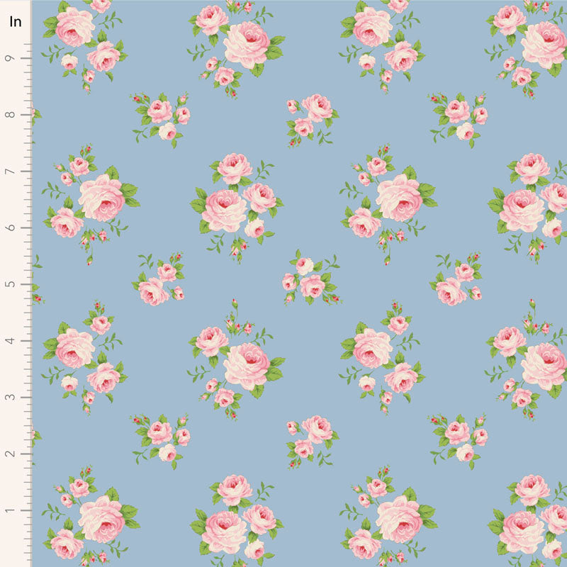 Tilda Sunday Brunch fat eighth bundle of 20 fabrics by Tilda. Floral quilting fabrics.