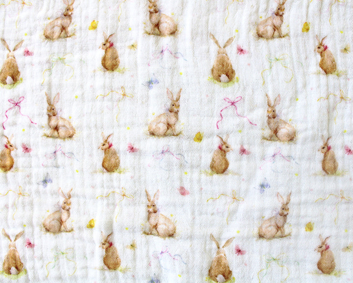 Animal nursery kids 100% cotton double gauze muslin fabric per 1/2m