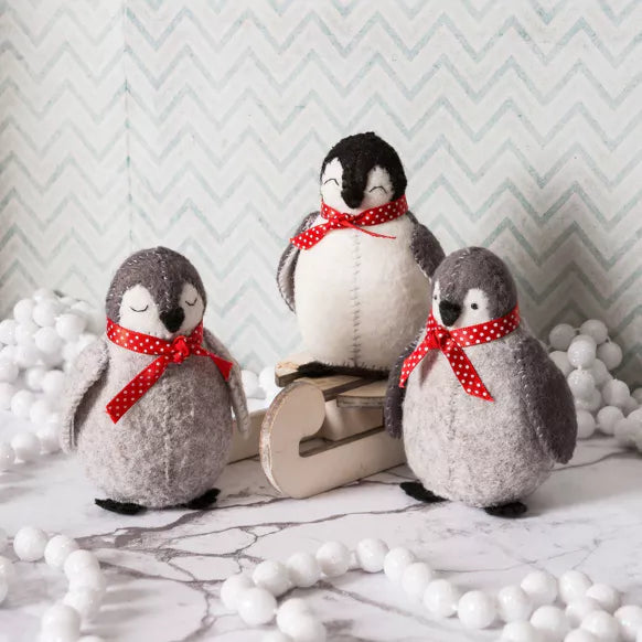 Baby Penguins Felt Craft Kit, Corinne Lapierre, UK. Christmas crafts