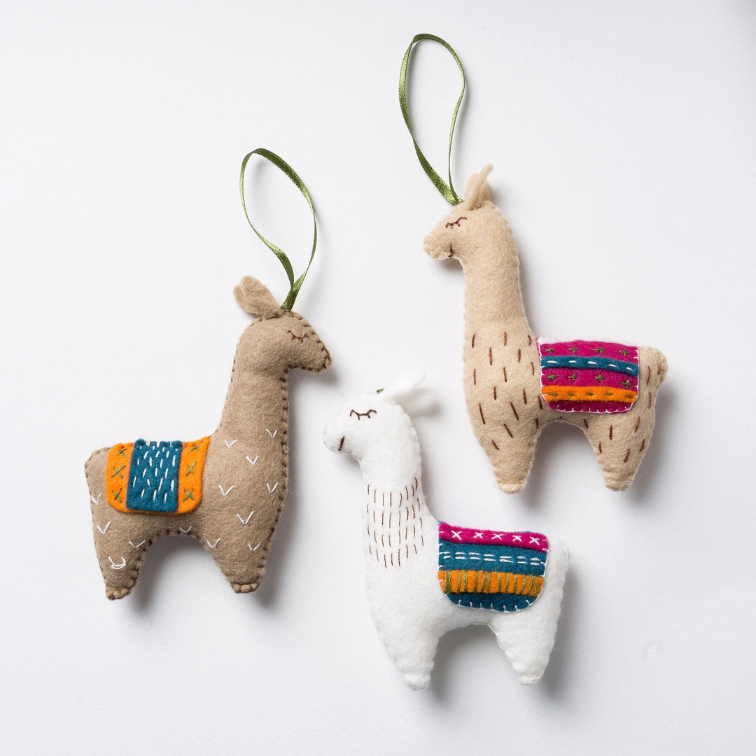 Llamas Felt Craft Kit, Corinne Lapierre, UK. Adult crafts