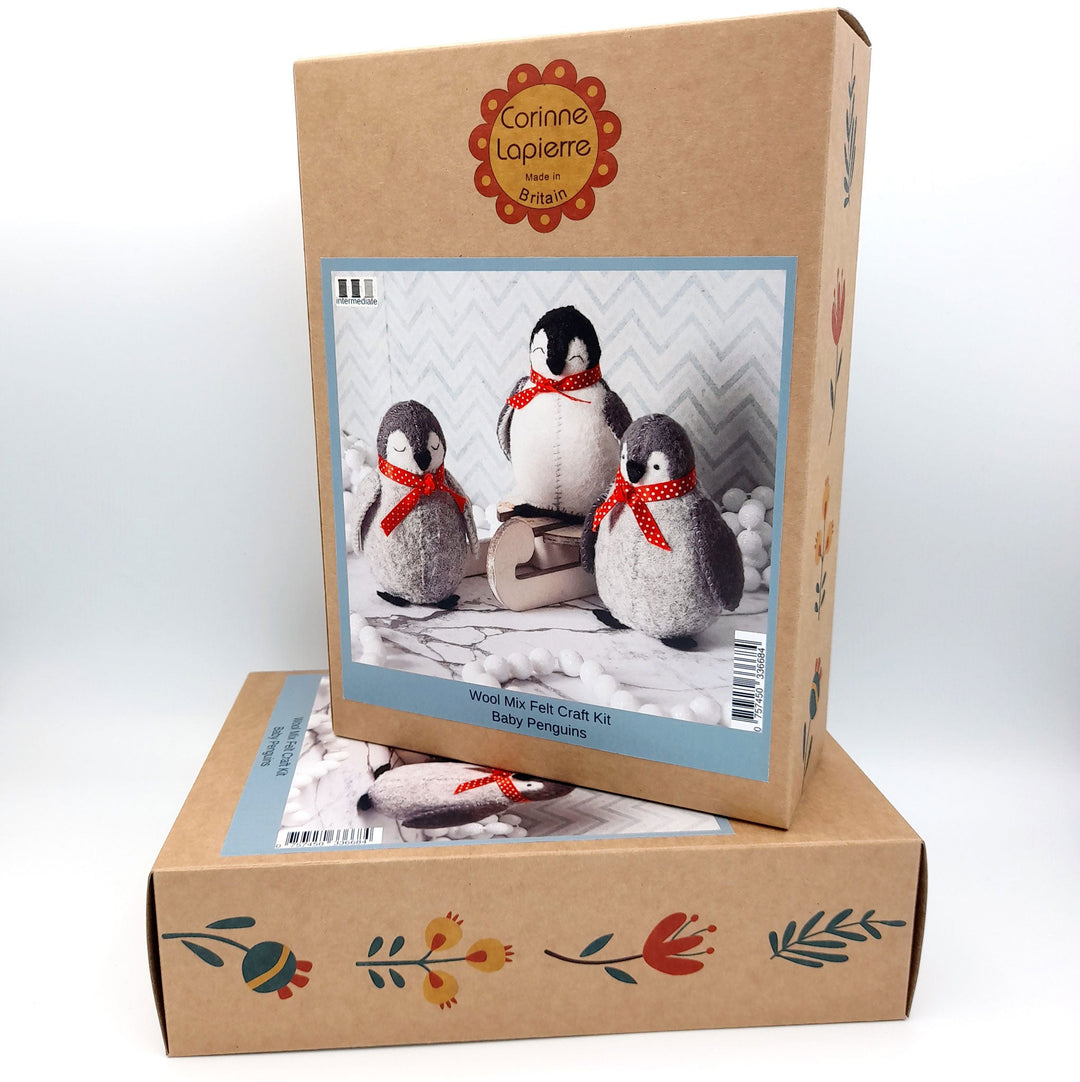 Baby Penguins Felt Craft Kit, Corinne Lapierre, UK. Christmas crafts