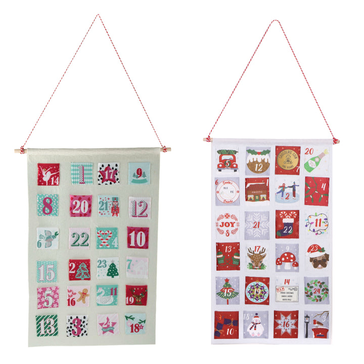 Make-Your-Own Advent Calendar Kit: Red and Blue - larger design