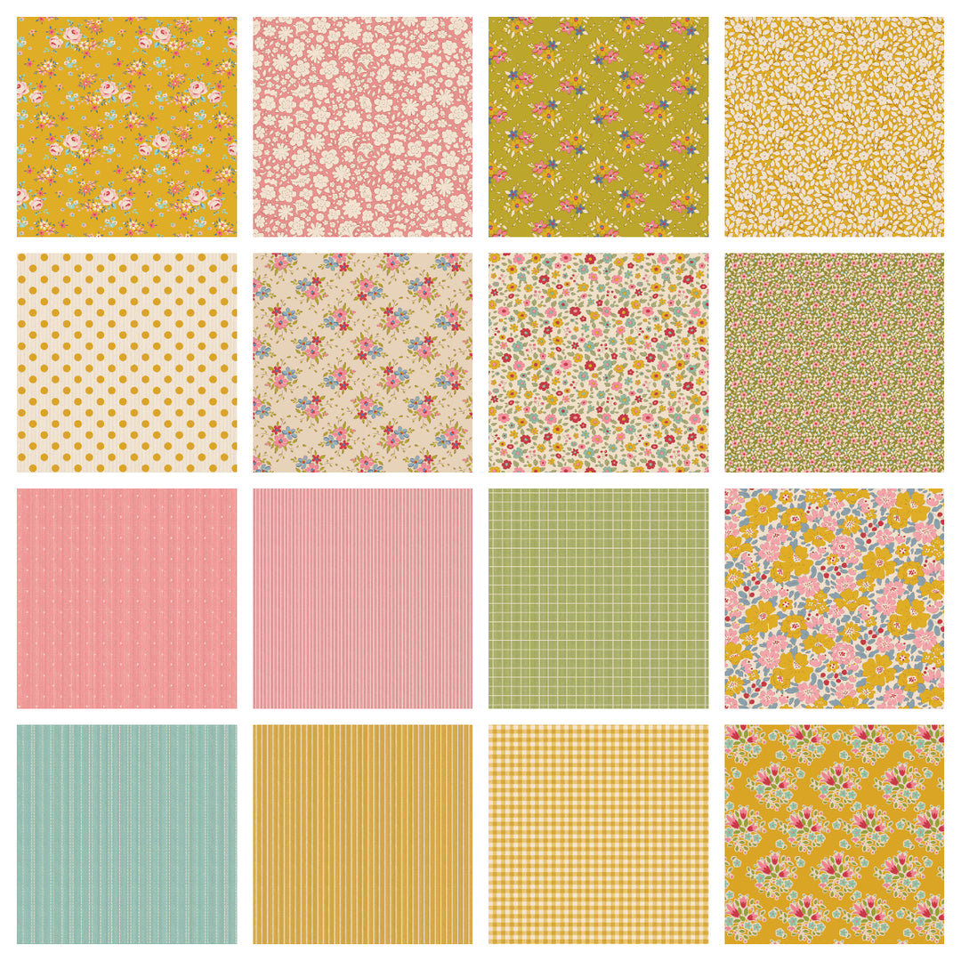 Tilda Creating Memories Fat Quarter bundle: 15 cotton fabrics.