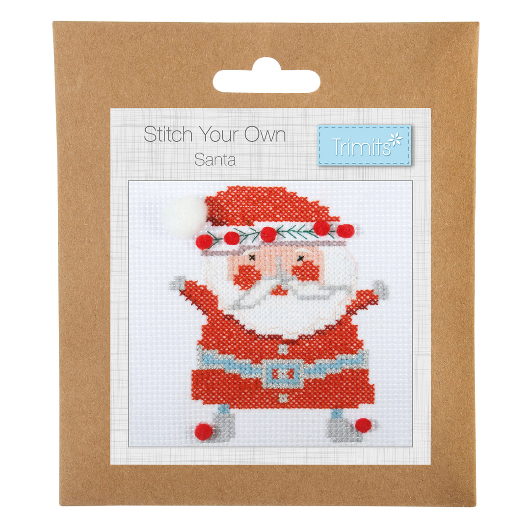 Trimits Make Your Own Cross Stitch Wall Christmas decoration craft kit. Stocking filler.