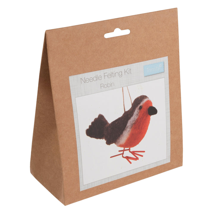 Trimits Make Your Own Christmas Needle Felting decoration/keyring craft kit. Stocking filler.