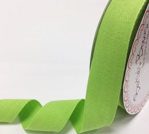 Cotton Herringbone Webbing/Tape: 25 mm/40mm. Per metre