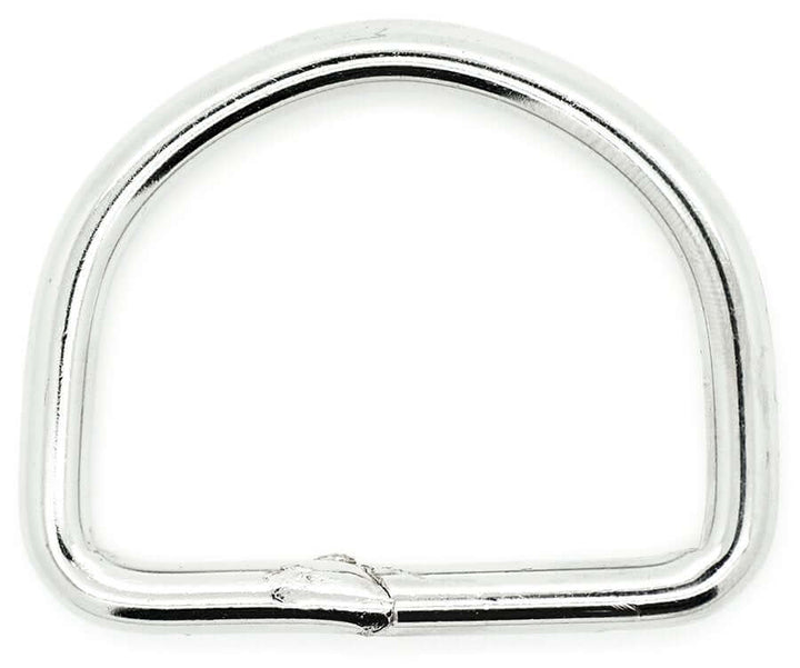 2/4 x Metal D-rings for bag straps, bag making. 19/21/25/32/38/ 50 mm.