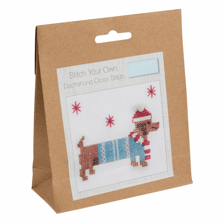 Trimits Make Your Own Cross Stitch Wall Christmas decoration craft kit. Stocking filler.