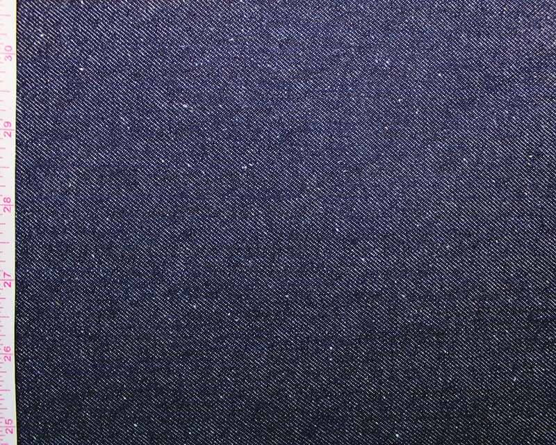 9 oz Stretch Denim: blue cotton 2% spandex. Dressmaking fabric. 86cm roll end