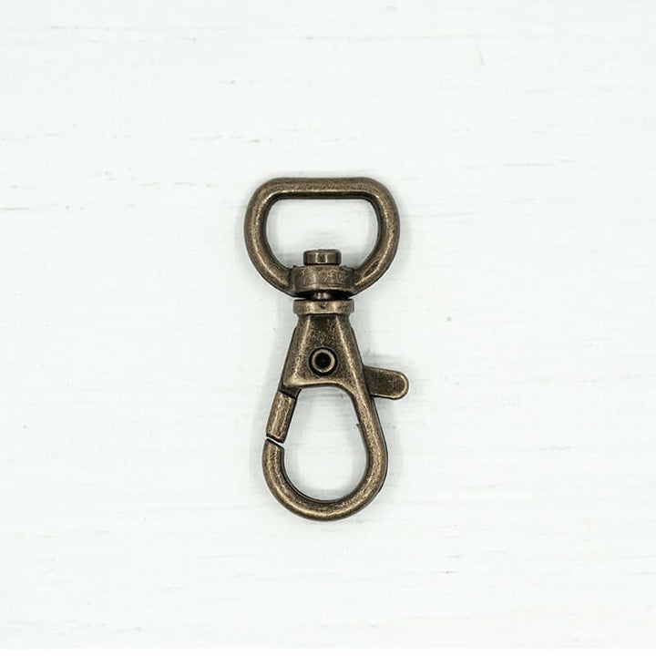 2 x metal snap hooks fastener swivel clips for bag making. 13/25/32/38 mm.