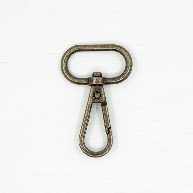 2 x metal snap hooks fastener swivel clips for bag making. 13/25/32/38 mm.