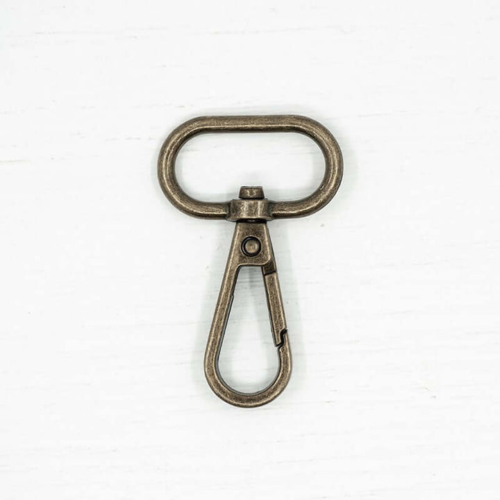 2 x metal snap hooks fastener swivel clips for bag making. 13/25/32/38 mm.