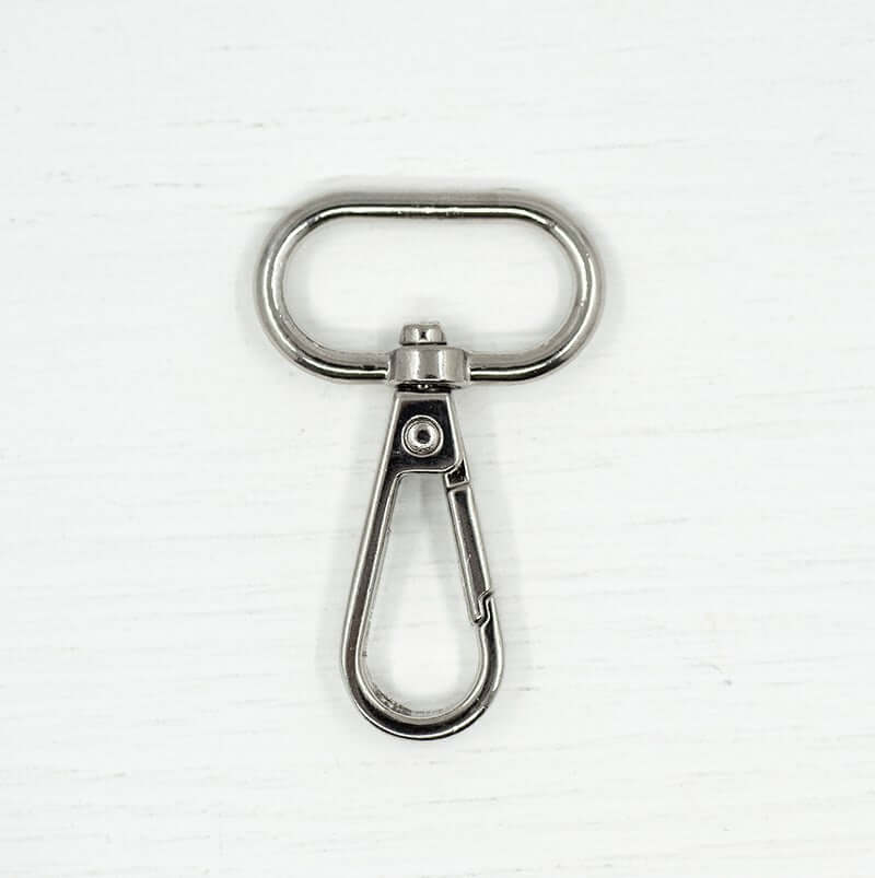 2 x metal snap hooks fastener swivel clips for bag making. 13/25/32/38 mm.